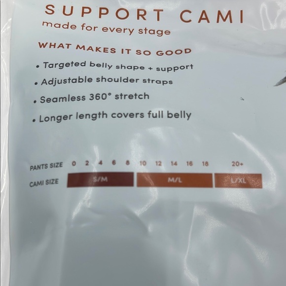 Isabel Maternity Support Cami in Black - Picture 4 of 4